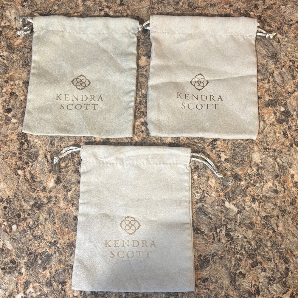 3 Kendra Scott dust bag jewelry pouches